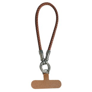 手机挂绳精致皮质手腕绳镶钻钥匙扣挂链短手提包包挂件防丢手机链