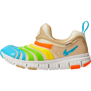 NIKE耐克小童DYNAMO FREE毛毛虫休闲舒适运动鞋FN8910-141