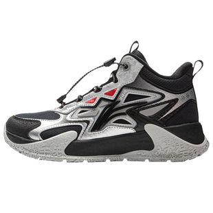 李宁儿童二棉鞋加绒户外鞋2025秋冬新款登峰男女大童防泼水运动鞋