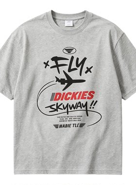 Dickies帝酷适灰色短袖夏季