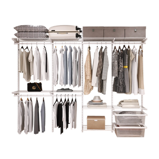 美达斯金属衣柜洞洞板侧墙定制移门折叠门轻奢简约现代卧室钢结构