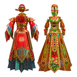 2021金属拼图拼装新郎新娘礼服梅丽号醒狮玫瑰立体模型高难度手办