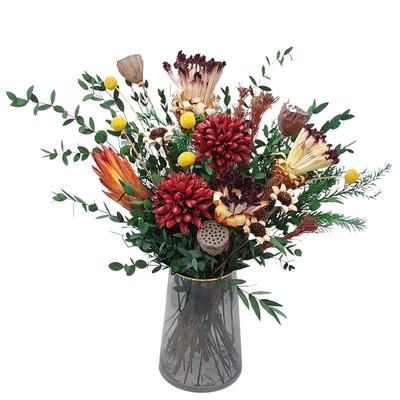 招财干花花束进口花材餐桌办公桌