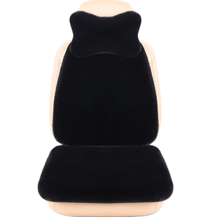 冬季汽车坐垫冬毛绒加厚保暖主驾驶座位座椅垫子单片后排汽车座垫