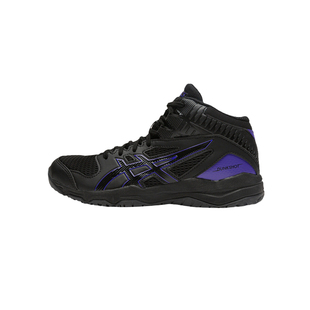 亚瑟士童鞋秋新款篮球鞋男童舒适稳定黑色缓冲户外高帮运动鞋轻便