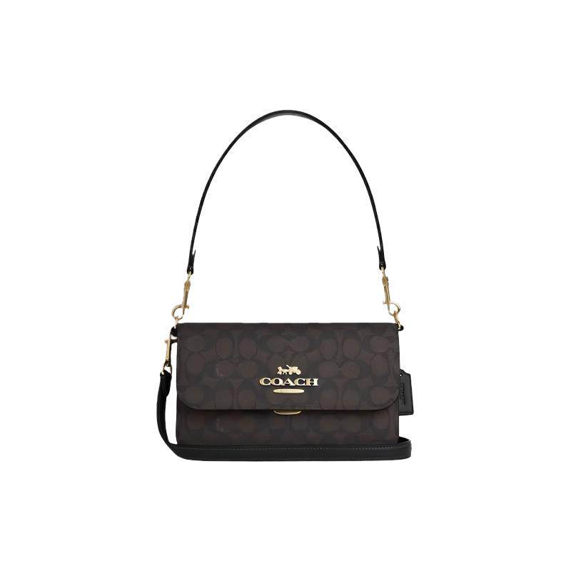 【自营】COACH/蔻驰 Brynn女士PVC老花单肩斜挎包信封包CX798