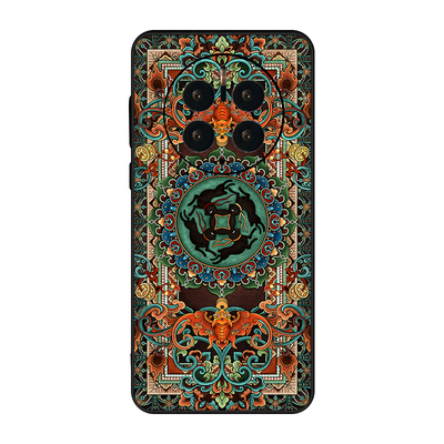 苹果华为mate60pro中国风浮雕