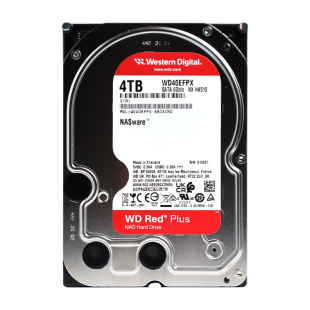 WD/西部数据WD40EFPX 2T/4T/8T红盘Plus垂直3.5寸NAS网络存储硬盘
