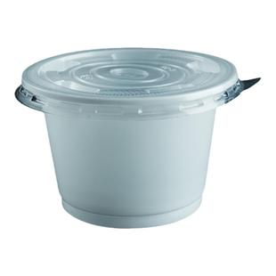 一次性汤杯300ml打包汤碗乳白透明酸奶杯带盖1000套江浙沪皖包邮