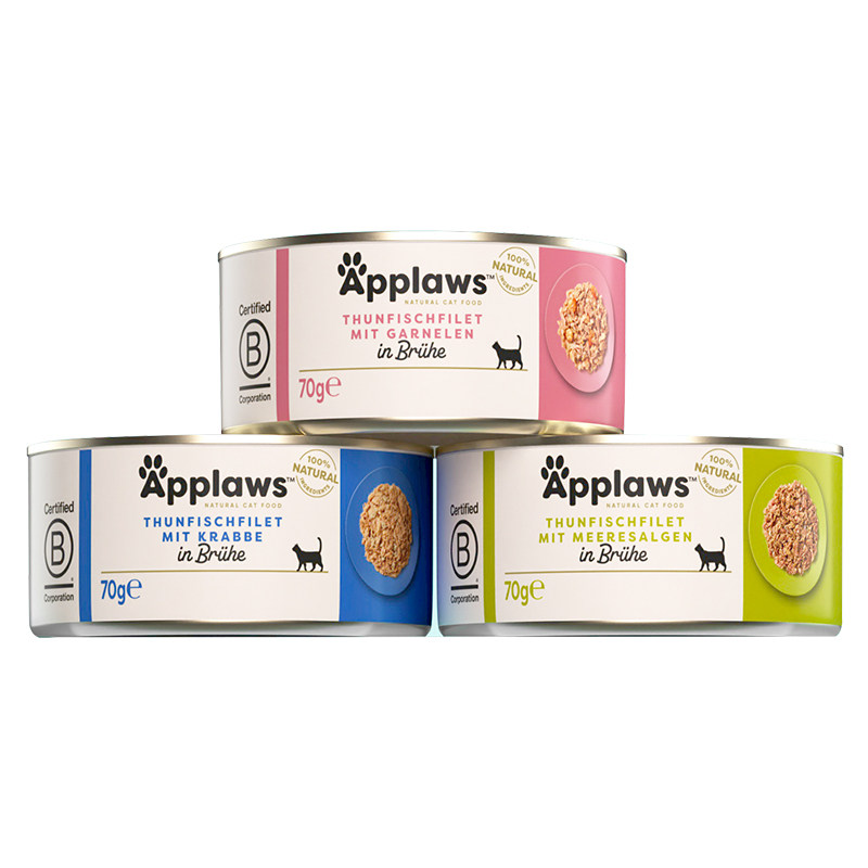 Applaws爱普士猫罐头70g*24进口猫咪零食营养补水湿粮肉汤罐头
