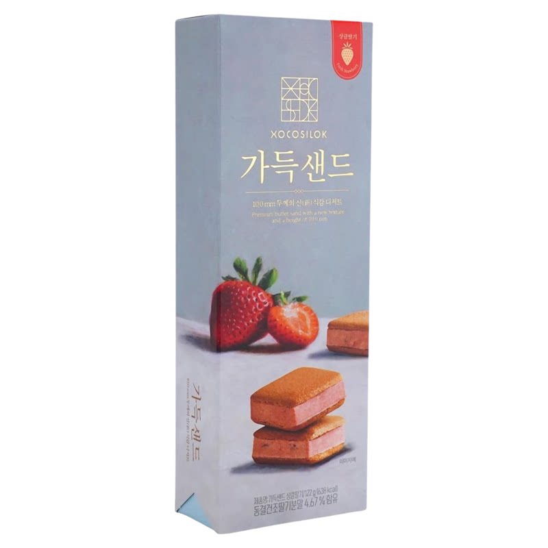 韩国代购COLOMBIN XOCOSILOK草莓夹心饼干提拉米苏饼干迪拜巧克力