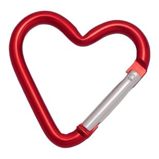 爱心形彩色背包钥匙扣铝合金心型挂扣配件户外小号登山扣背包扣