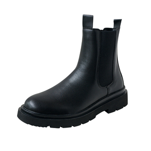 真皮英伦风马丁靴男款高帮百搭潮男鞋冬季男士工装切尔西靴子男靴