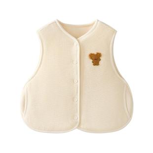 babycare儿童马甲秋冬季山茶花保暖男童女童保暖背心夹棉宝宝外出