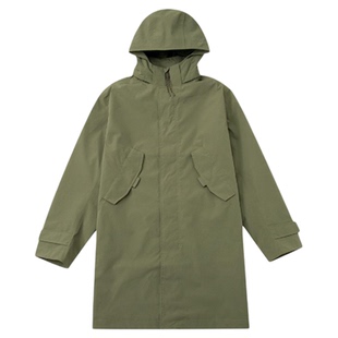 Timberland/添柏岚户外男子外套防水防风中长款连帽冲锋夹克A6R6N