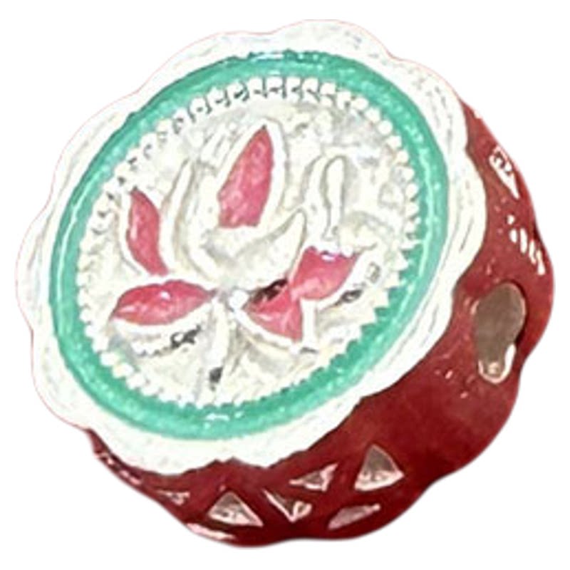 925纯银镀金莲花转运珠隔珠圆珠