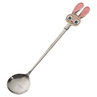 疯狂动物城勺子个人专用304食品级不锈钢搅拌勺甜品勺咖啡勺餐勺