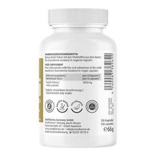 欧洲直邮德国ZEINPHARMA高纯度灵芝孢子粉450mg120粒装