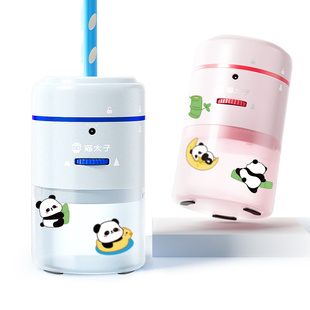 猫太子电动削笔机全自动削笔器大口径充电小学生专用削笔刀卷笔刀卷笔器转笔刀铅笔刨笔刀削器绞笔刀儿童礼物