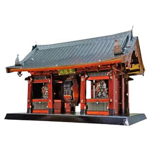 日本建筑模型铁金属拼装模型拼图3D立体手工DIY东晋火车站金阁寺