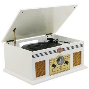 理丹黑胶唱片机CD一体机LP电唱机留声机蓝牙音响创意摆件复古礼物