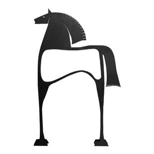 欧式个性古典马家居摆件装饰品办公室桌面现代3D动物金属艺术礼品