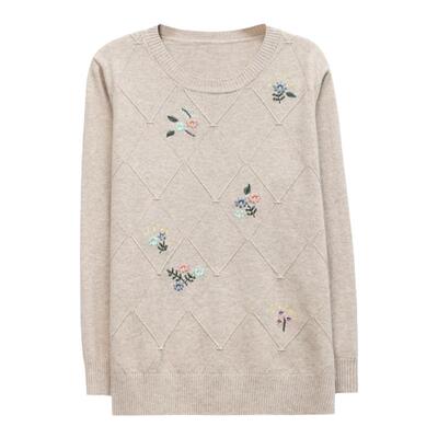 上衣洋气减龄中老年打底宽松毛衣