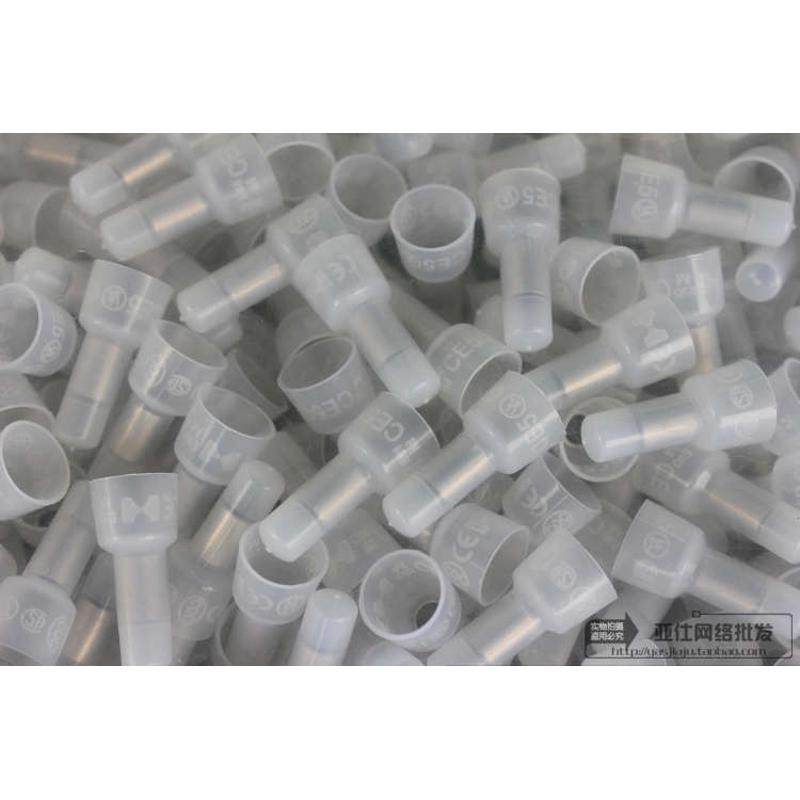 CE5X尼龙阻燃压线帽 6mm接线帽 闭端子奶嘴接线帽 铝管加长1000只