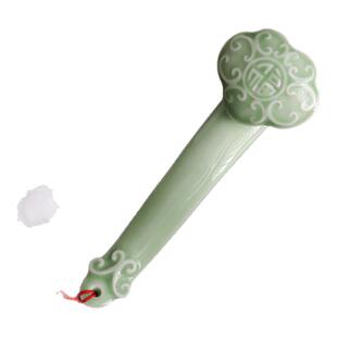 陶瓷如意摆件吉祥如意手把件乔迁新居结婚礼品家居招财客厅装饰品