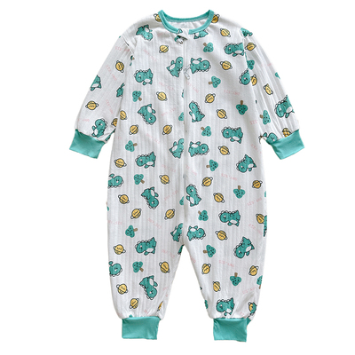 儿童纯棉连体睡衣双层棉睡袋