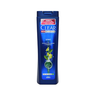 意大利进口CLEAR清扬男士控油去屑洗发水清爽止痒薄荷洗发露225ml