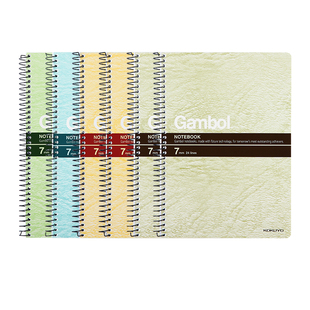 官方旗舰店 日本kokuyo国誉Gambol渡边螺旋装订本加厚线圈本学生记笔记用练习本a5/50页