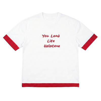 Holocene撞色拼接宽松T恤男款