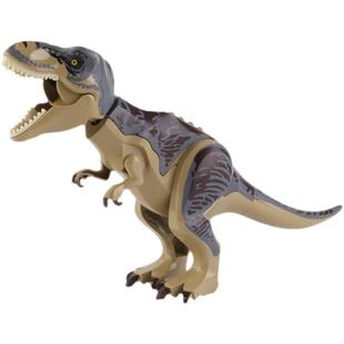 恐龙模型拼装玩具积木儿童男孩益智拼插积木霸王龙迅猛龙蛋可拆卸