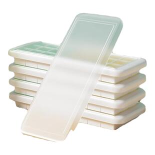 冰块模具硅胶冰格制冰盒冻冰块储存盒家用食品级带盖自制冰粒神器