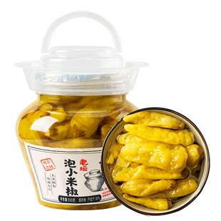 四川特产泡椒小米辣老坛泡酸菜瓶装二荆条辣椒野山椒泡仔姜灯笼椒