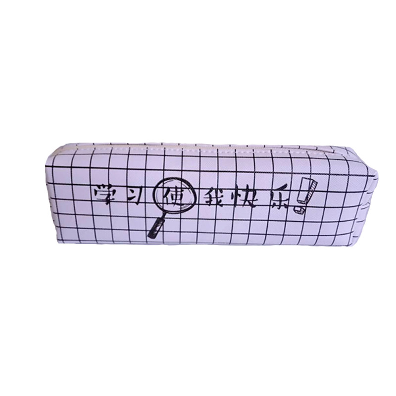 新款铅笔袋定制纯色文具袋辅导班中小学生简约创意笔袋印文字logo