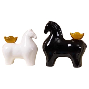 马上有钱摆件轻奢高级感客厅玄关电视柜酒柜展示柜装饰品家居好物