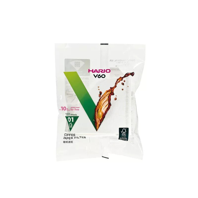 【旗舰店】HARIO咖啡滤纸扇形手冲滤纸V60咖啡过滤纸咖啡滤袋VCF