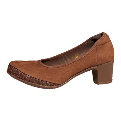 柔软宽楦舒适 跟底一体 德国KUFENEBRG6519 中跟粗跟舒适女鞋