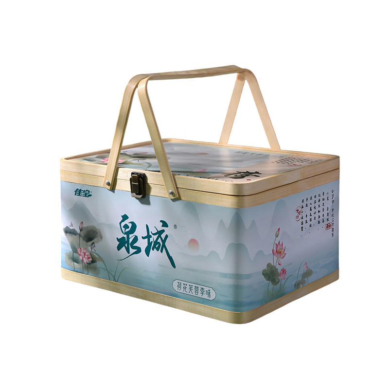 【泉城好礼】佳宝泉城酸奶荷花芙蓉李竹篮礼盒山东济南特产伴手礼