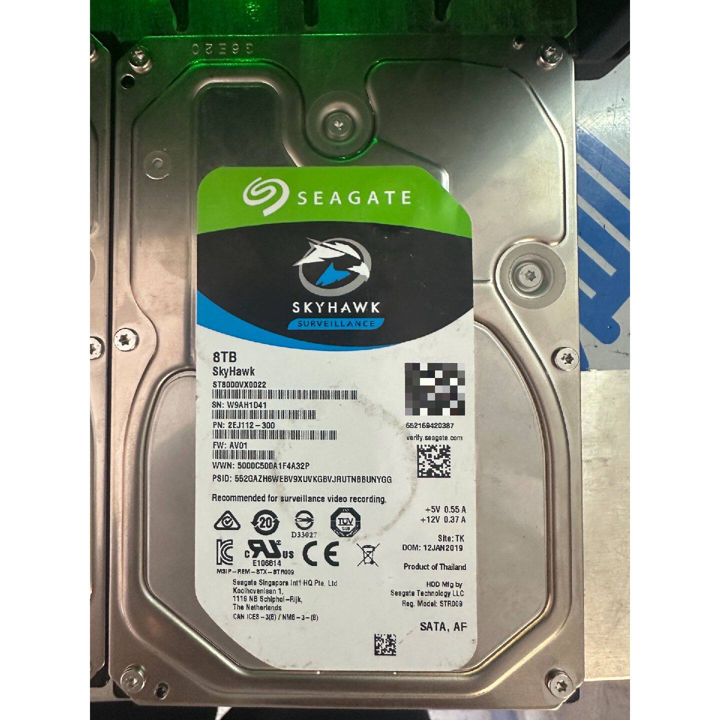 议价可维修希捷SkyHawk8TB监控硬盘型号ST8000VX00
