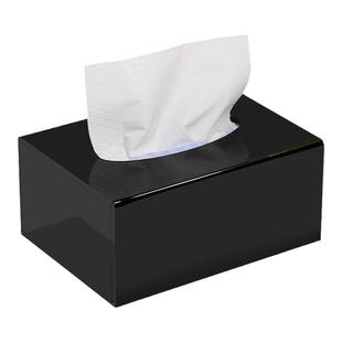 酒店纸巾盒定制印logo商用抽纸盒办公会议室简约高档广告餐巾纸盒