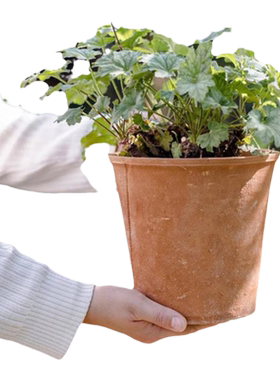 掬熙红陶田园花盆特价清仓