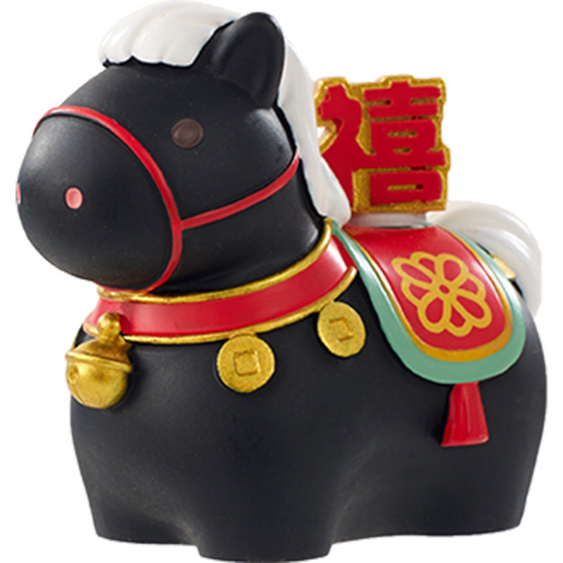 马上有钱本命年吉祥物公仔马年盲盒招财摆件情绪稳定器生日小礼物