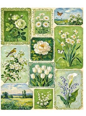 花卉DIY数字油画解压治愈系