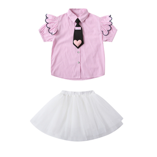 小学生运动会啦啦操表演服儿童六一合唱演出服幼儿园毕业照主持服