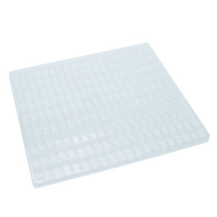 200格现货五金电子吸塑托盘方格金属零件透明塑料周转底托包装盒