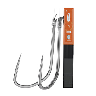 刘志强新关东成品子线双钩成品套装绑好鱼钩黑坑鲢鳙无刺大物鱼钩