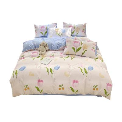 grace/洁丽雅水洗亲肤印花四件套